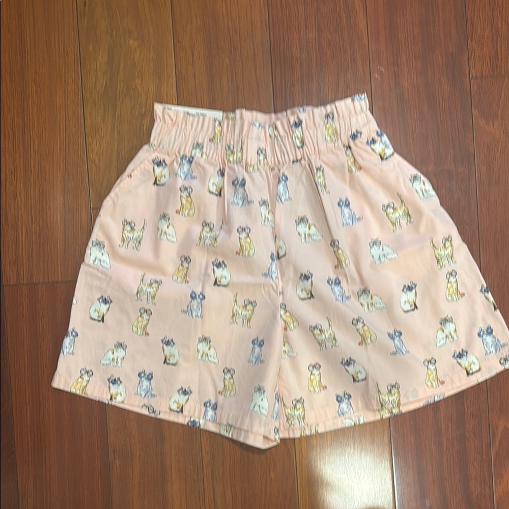 Cute Dog Print Shorts